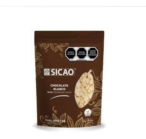 Chocolate Sicao blanco 30.5% cacao 1kg.