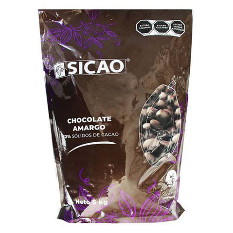 Chocolate Sicao Semiamargo 52% de 5kg