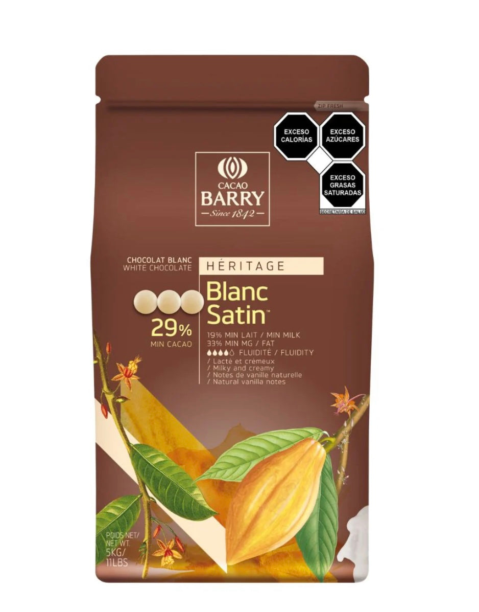 Chocolate Blanco Satin Cacao Barry