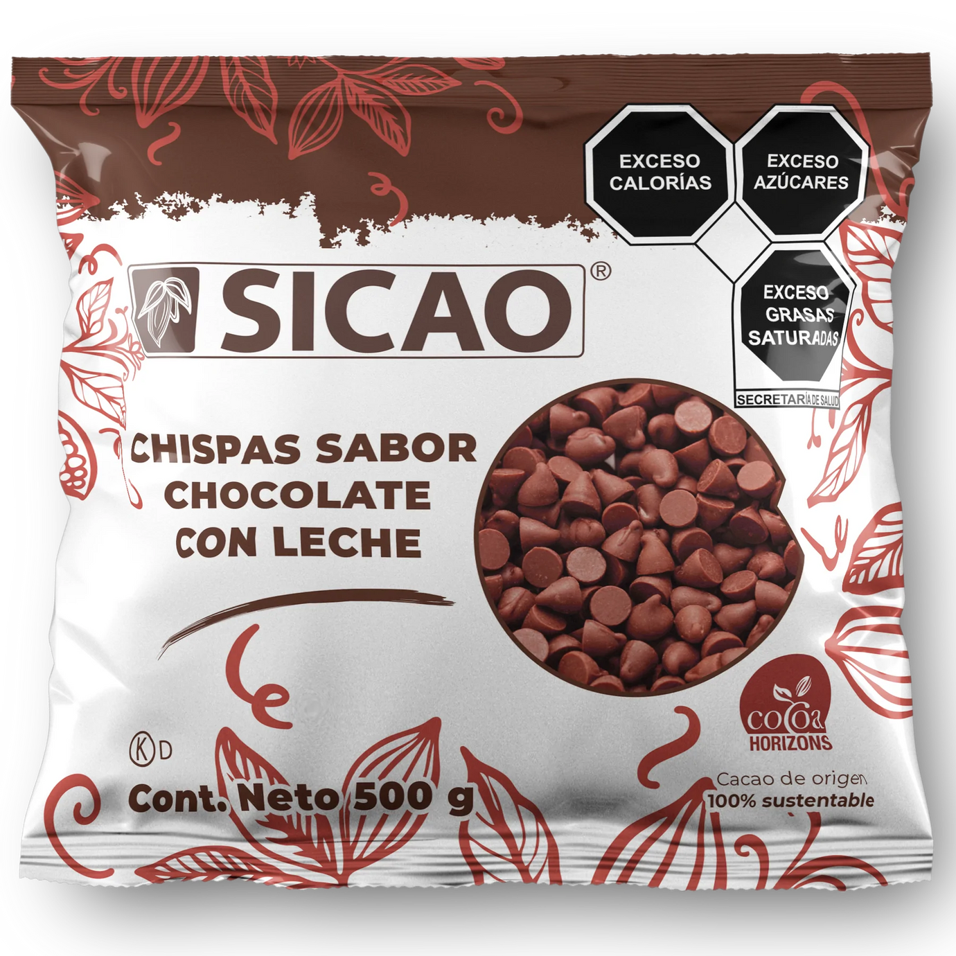 Chispa Sicao con sabor a chocolate con leche 500g